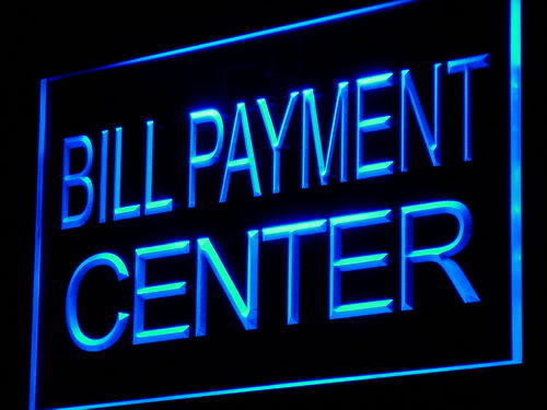 Bill Payment Center Lure Adv Shop Light Sign